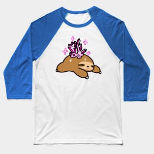 Rosequartz Sloth Baseball T-Shirt